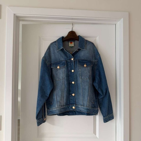 Farm Rio Denim Buttoned Jacket - Picture 4 of 7